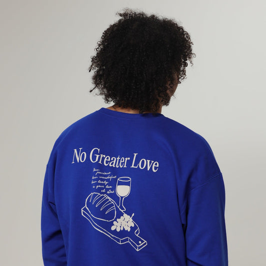 No Greater Love Crewneck - Blue
